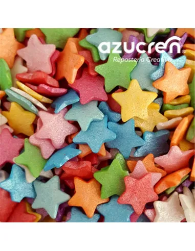 Estrellas de azúcar de colores 60 g Azucren