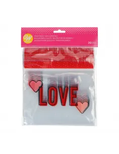 Set 20 bolsas para dulces LOVE Wilton
