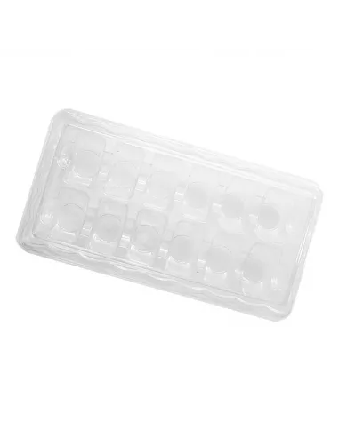Caja plástico con tapa para 12 macarons