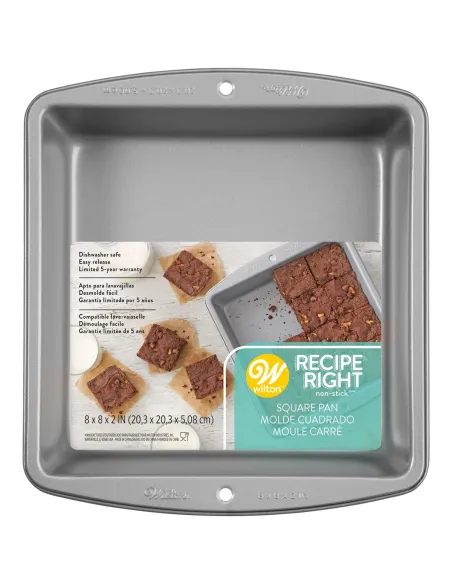 Molde cuadrado 20 x 20 cm Wilton