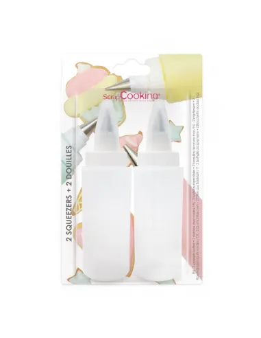 Set 2 biberones con boquillas ScrapCooking