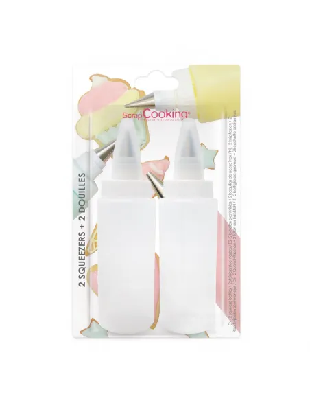 Set 2 biberones con boquillas ScrapCooking