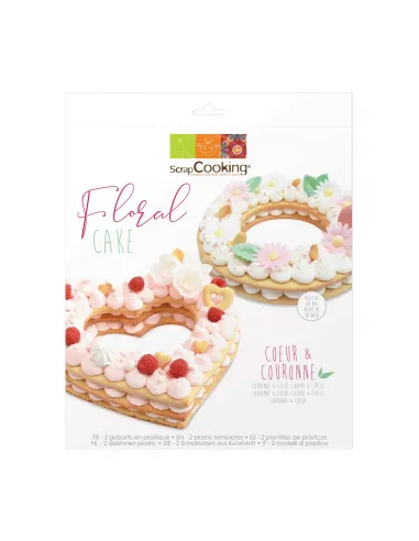 Set 2 plantillas de plástico Corazón y Círculo ScrapCooking