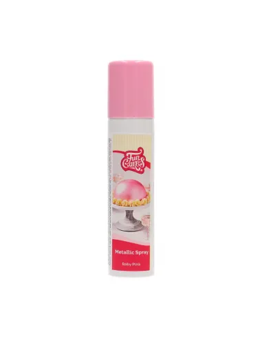 Spray metálico Rosa 100 ml Funcakes