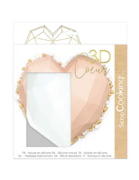 Molde silicona 3D Passión Corazón ScrapCooking