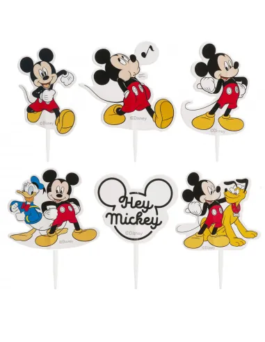 Set 30 toppers de papel Mickey Mouse
