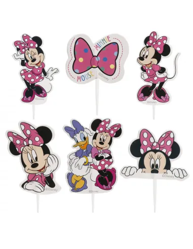 Set 30 toppers de papel Minnie Mouse