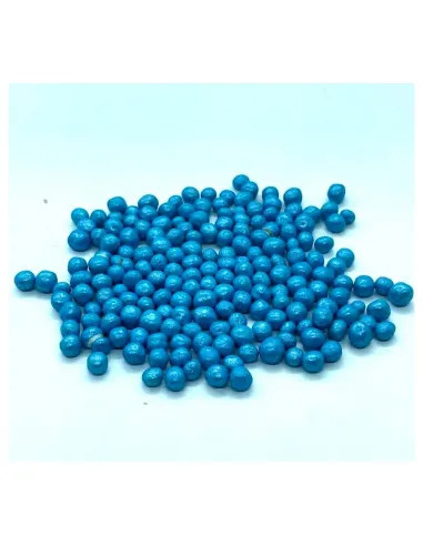 Mini bolas azul de chocolate blanco y caramelo 4 mm Azucren