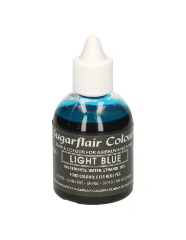 Colorante para aerógrafo Azul claro 60 ml Sugarflair