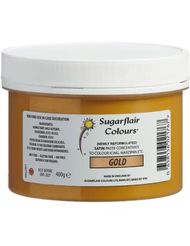 Colorante en pasta Oro 400 g Sugarflair