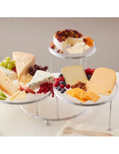 Set 3 stands para tartas de metal Wilton