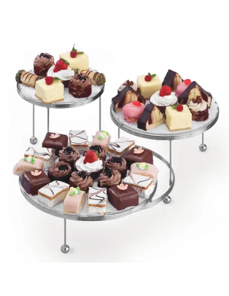 Set 3 stands para tartas de metal Wilton