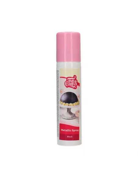 Spray metálico Negro 100 ml Funcakes