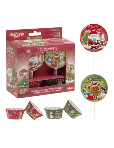 Cápsulas de papel combo Navidad Dekora