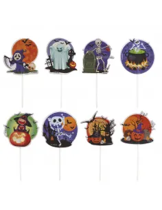Set 8 toppers de papel Halloween-2