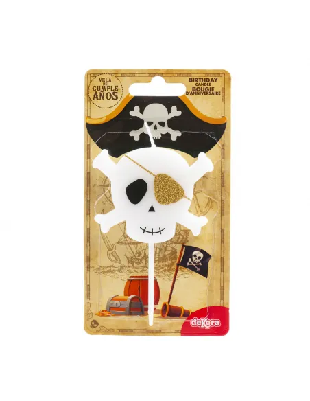 Vela cumpleaños Pirata 2D Dekora