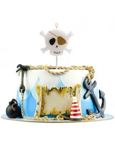 Vela cumpleaños Pirata 2D Dekora 2