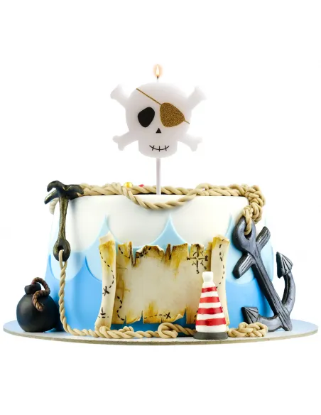 Vela cumpleaños Pirata 2D Dekora