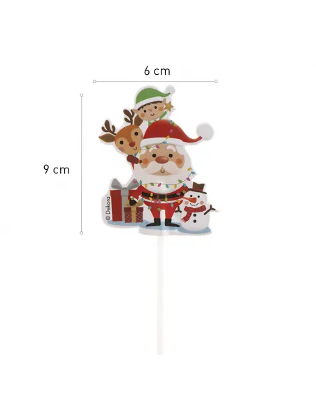 Set 8 toppers Navidad Dekora