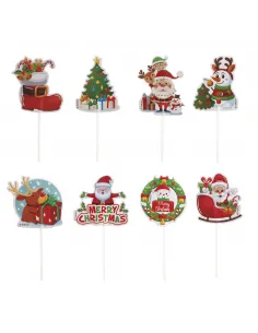Set 8 toppers Navidad Dekora