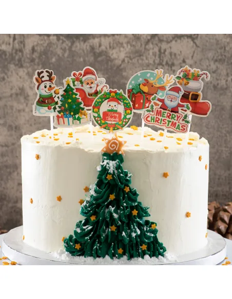 Set 8 toppers Navidad Dekora