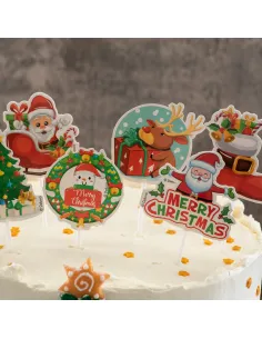 Set 8 toppers Navidad Dekora 2