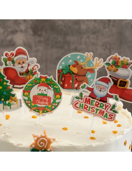 Set 8 toppers Navidad Dekora