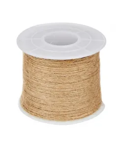 Cordel yute natural 1 hilo 0,5 mm 100 metros