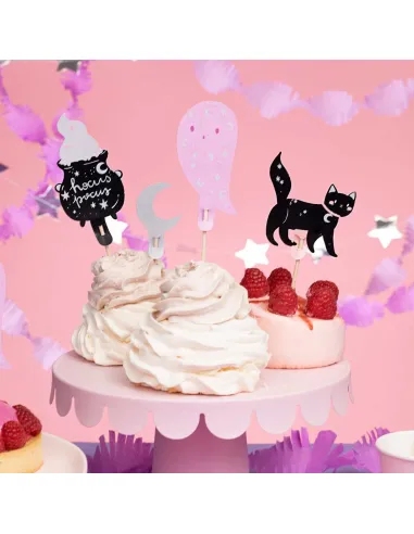 Set 6 toppers Halloween PartyDeco