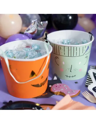 Set 2 cubos para dulces Halloween PartyDeco