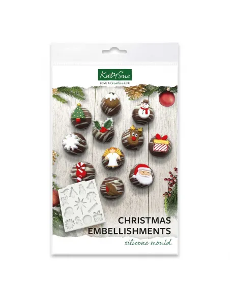Molde silicona Adornos navideños Katy Sue