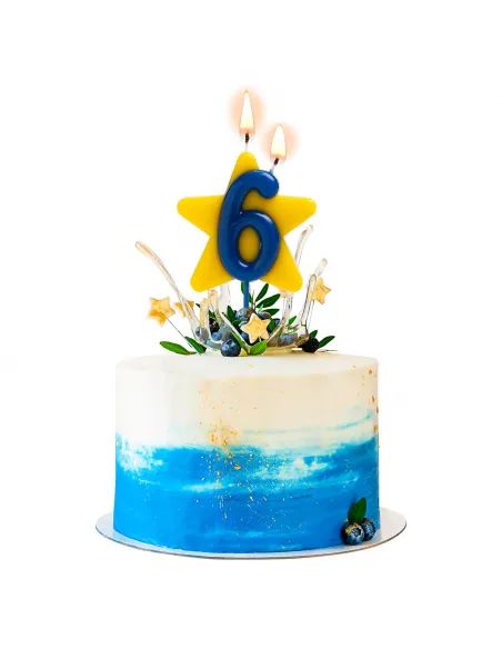 Vela Solidaria Estrella doble deseo Nº 6 Dekora