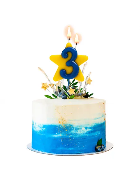 Vela Solidaria Estrella doble deseo Nº 3 Dekora