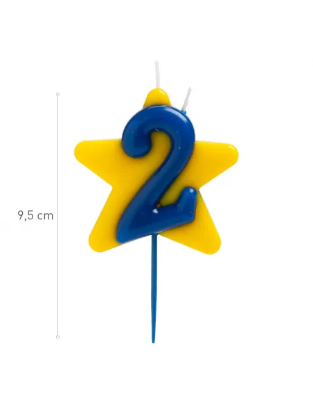 Vela Solidaria Estrella doble deseo Nº 2 Dekora