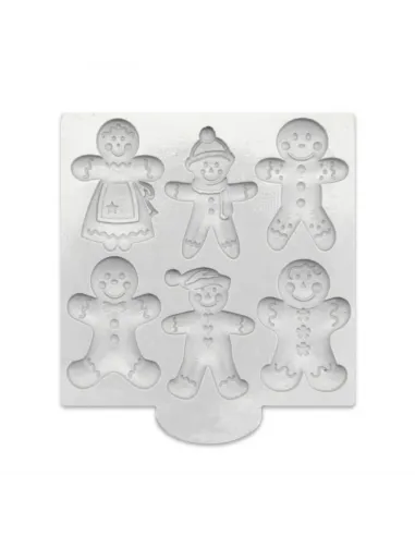 Molde silicona Muñecos de jengibre Navidad Katy Sue