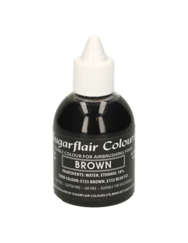 Colorante para aerógrafo Marrón 60 ml Sugarflair