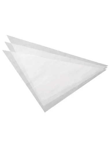 Set de 100 triángulos de papel encerado