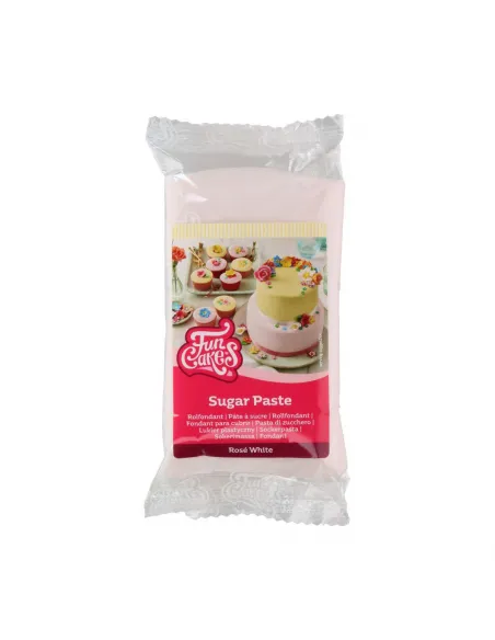 Fondant Funcakes Rosa Blanco 250 g