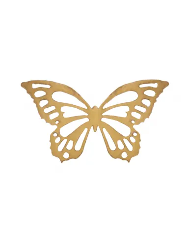 Set 22 Mariposas de oblea Dorado metálico Crystal Candy