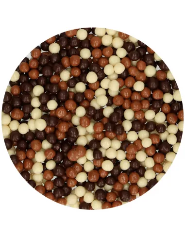 Sprinkles mix bolitas 3 chocolates crispy 155 g Funcakes