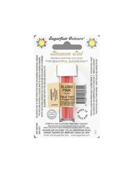 Colorante en polvo rubor Rosa 7 ml Sugarflair