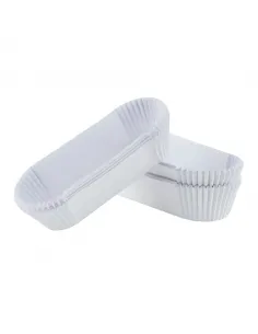 Cápsulas blancas magdalenas valencianas 8,2 x 2,6 cm