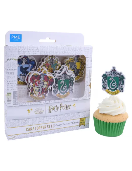 Set 15 toppers Escudos Harry Potter PME