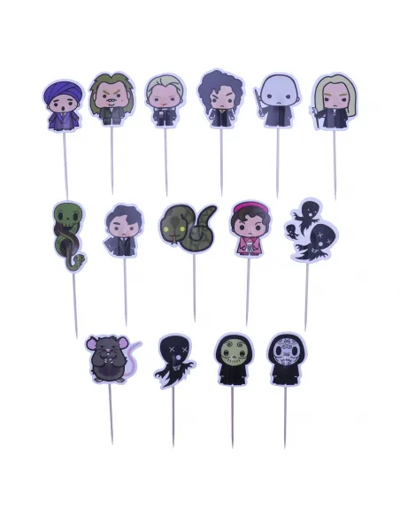 Set 15 toppers Personajes malos Harry Potter PME