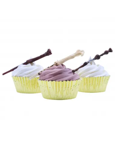 Set 6 moldes para fondant Varitas Harry Potter