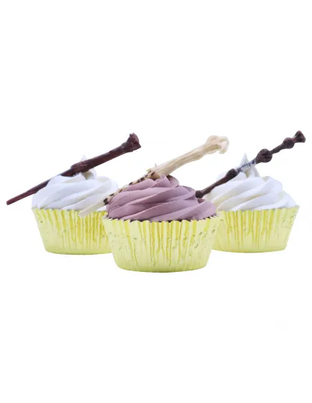 Set 6 moldes para fondant Varitas Harry Potter