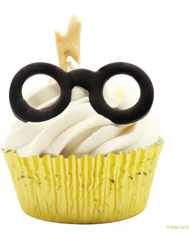 Set 2 cortadores dorados Gafas y Cicatriz pequeños Harry Potter