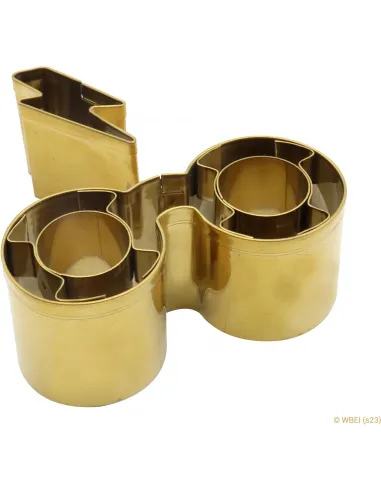 Set 2 cortadores dorados Gafas y Cicatriz pequeños Harry Potter