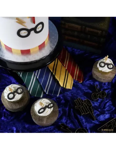 Set 2 cortadores dorados Gafas y Cicatriz pequeños Harry Potter
