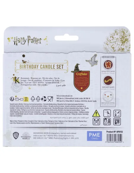 Set 7 velas Escudo Gryffindor Harry Potter